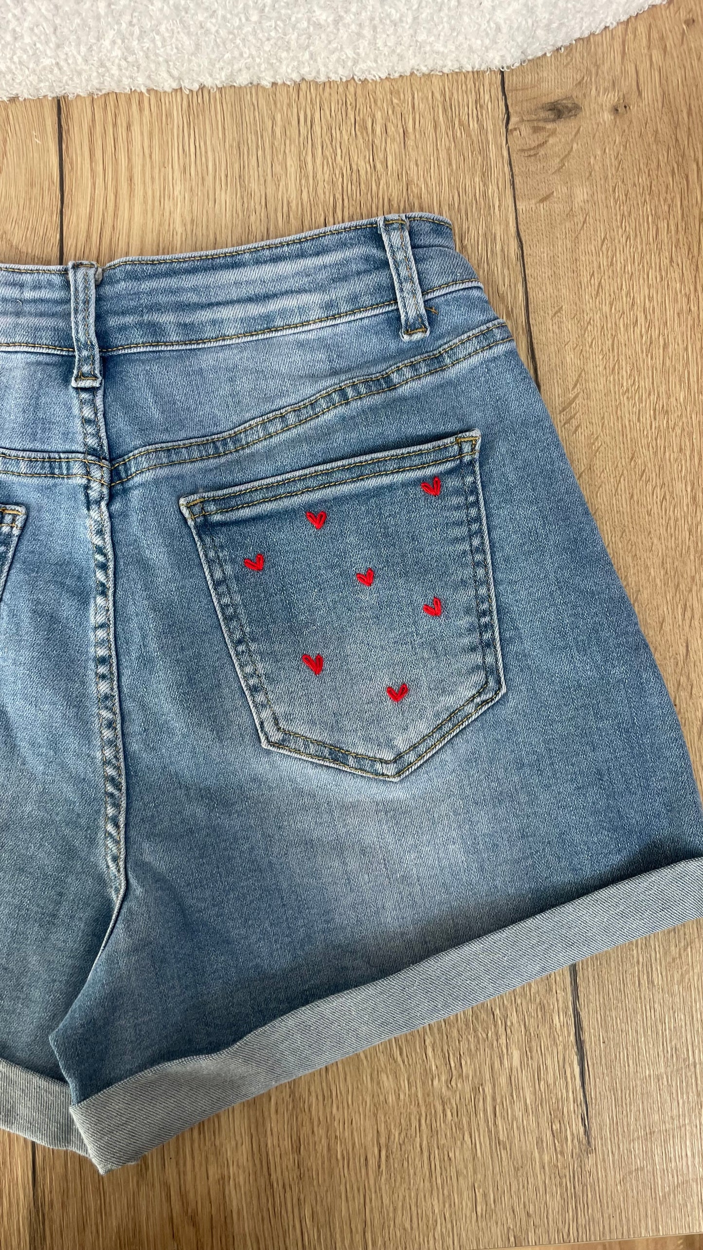 Short en Jean Coeur